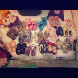 Girls shoe lot Size 4, 5, and 6.